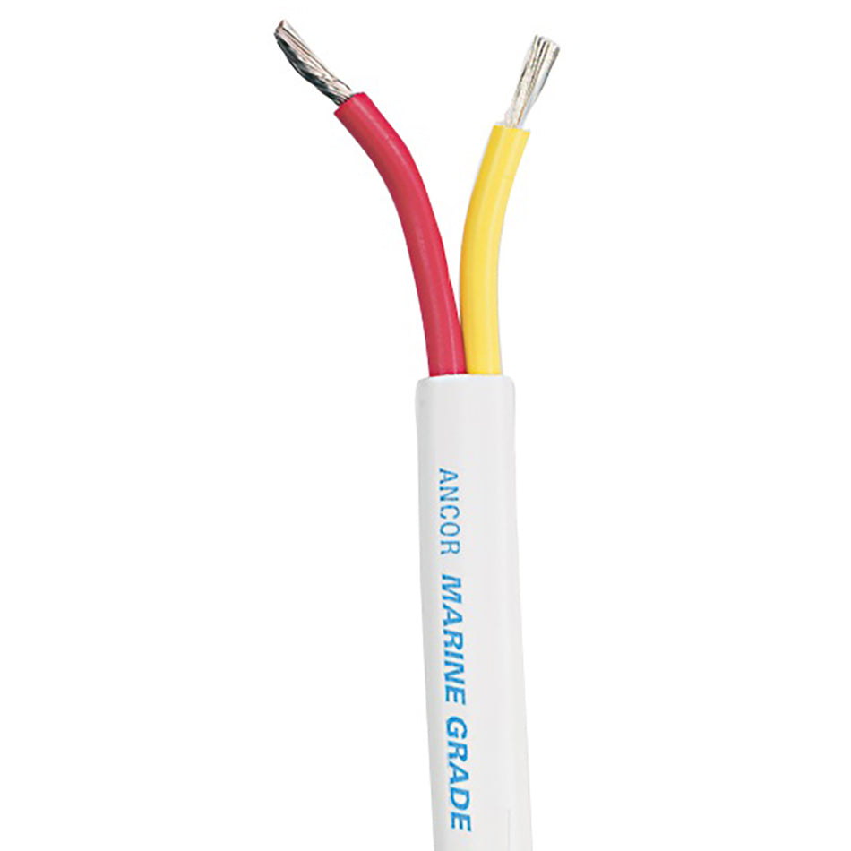 Câble duplex de sécurité Ancor - 18/2 AWG - Rouge/Jaune - Plat - 500' [124950]