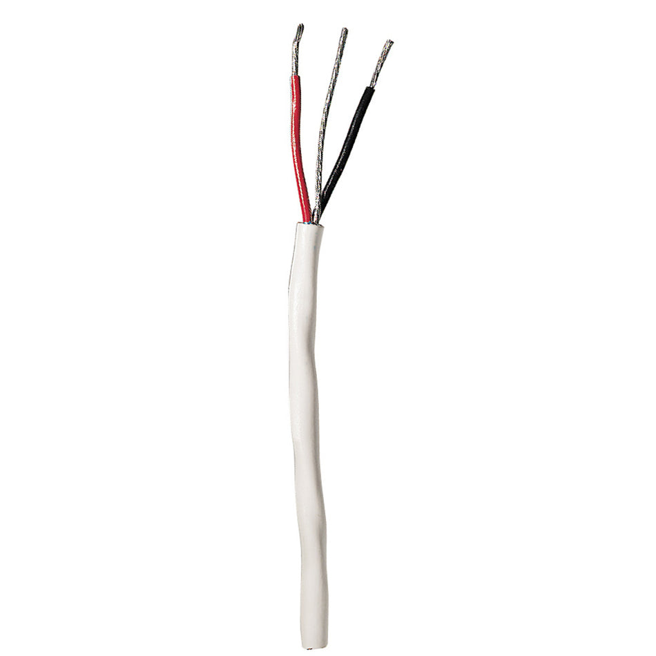 Câble d'instrument rond Ancor - 20/3 AWG - Rouge/noir/nu - 100' [153010]