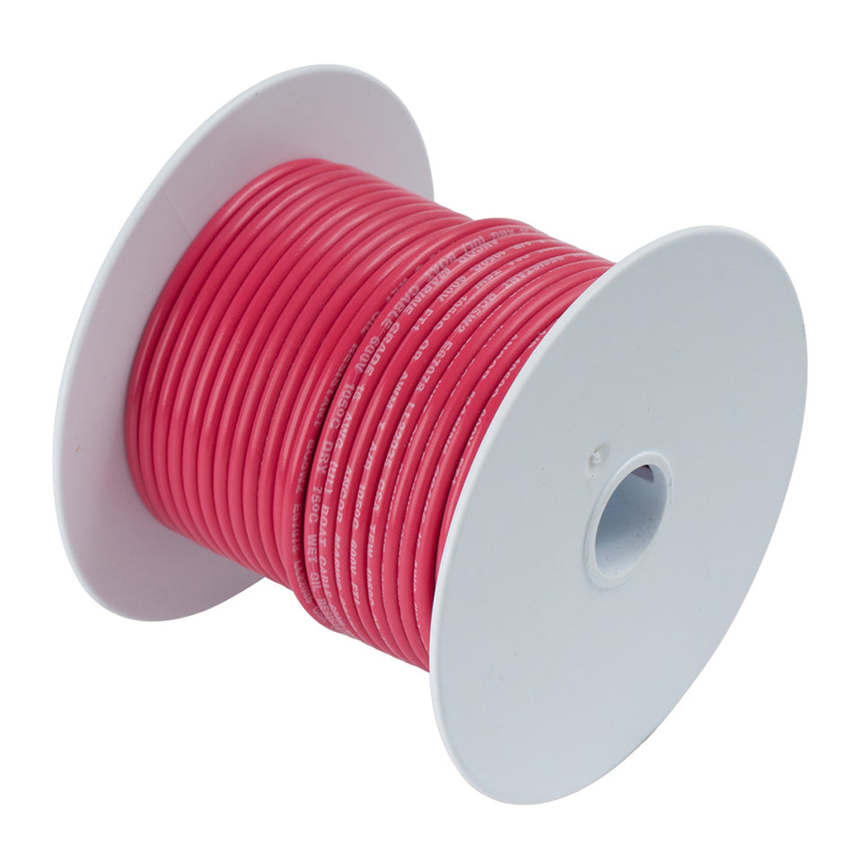 Fil de cuivre étamé rouge Ancor 8 AWG - 250' [111525]