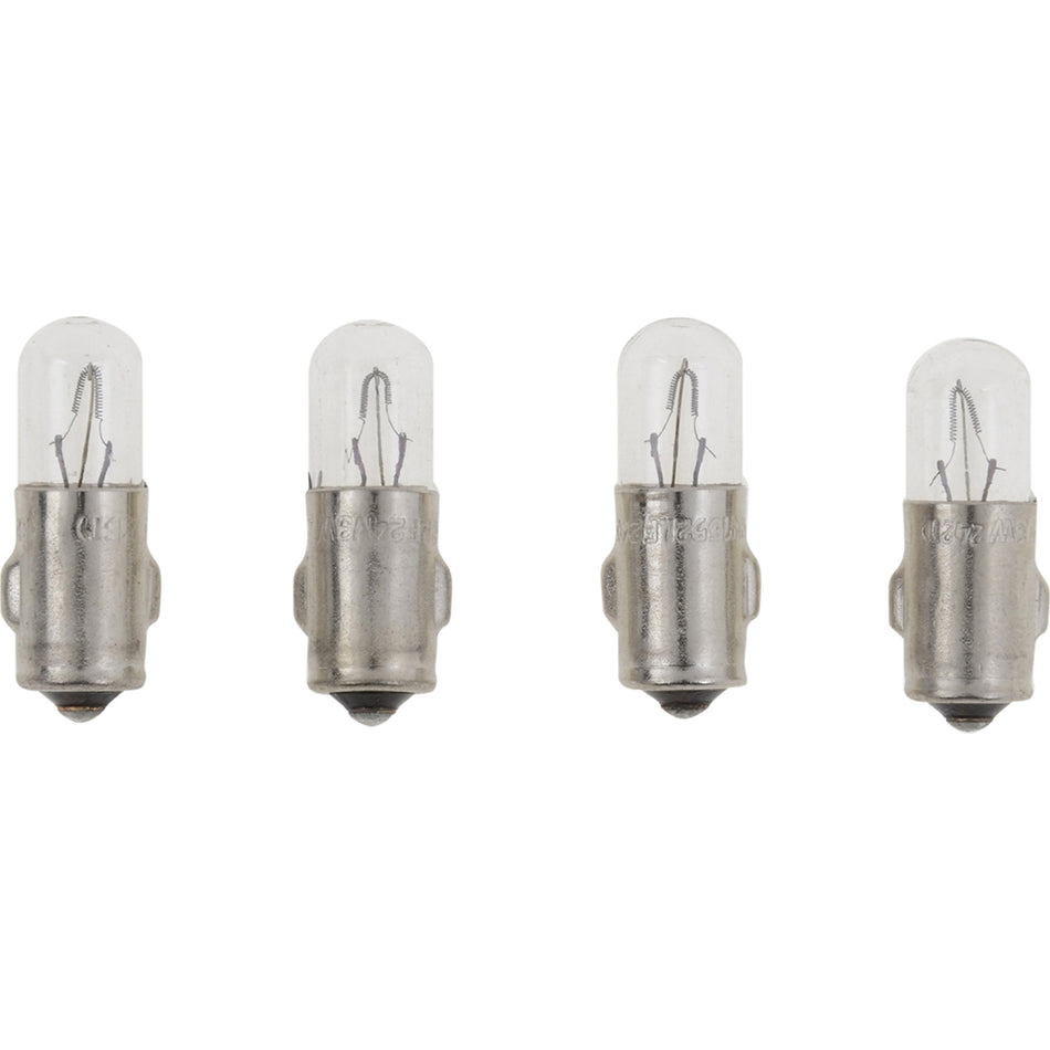 Ampoule VDO Type A - Culot en métal blanc - 12 V - Lot de 4 [600-802]