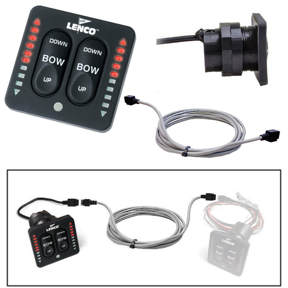 Kit Flybridge Lenco pour clavier à indicateur LED et interrupteur tactile intégré tout-en-un - 20' [11841-002]