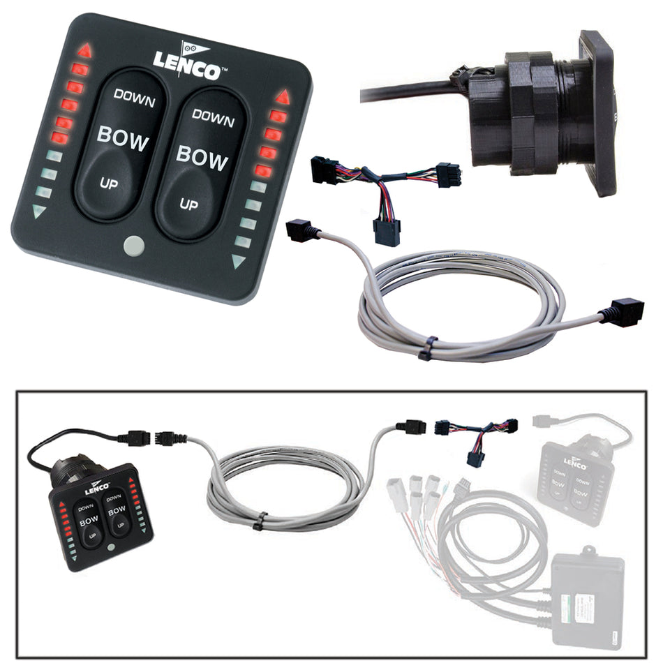 Kit Flybridge Lenco pour clavier à indicateur LED et interrupteur tactile en deux parties - 30' [11941-003]