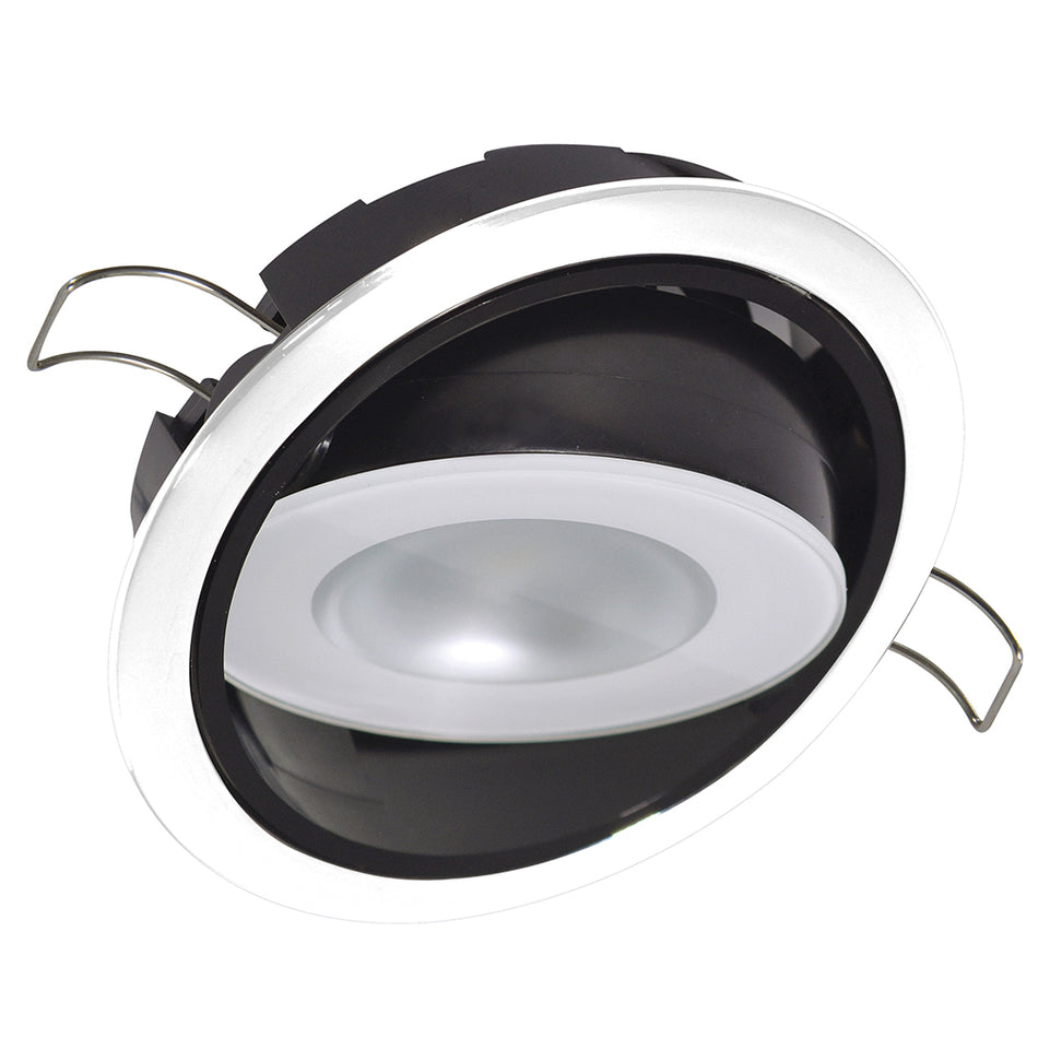 Spot encastrable positionnable Lumitec Mirage - Variateur de spectre RGBW - Lunette blanche [115127]