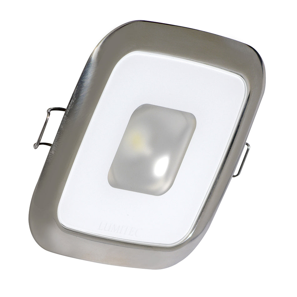 Lumitec Square Mirage Down Light - Gradation blanc chaud - Hi-CRI - Lunette polie [116119]