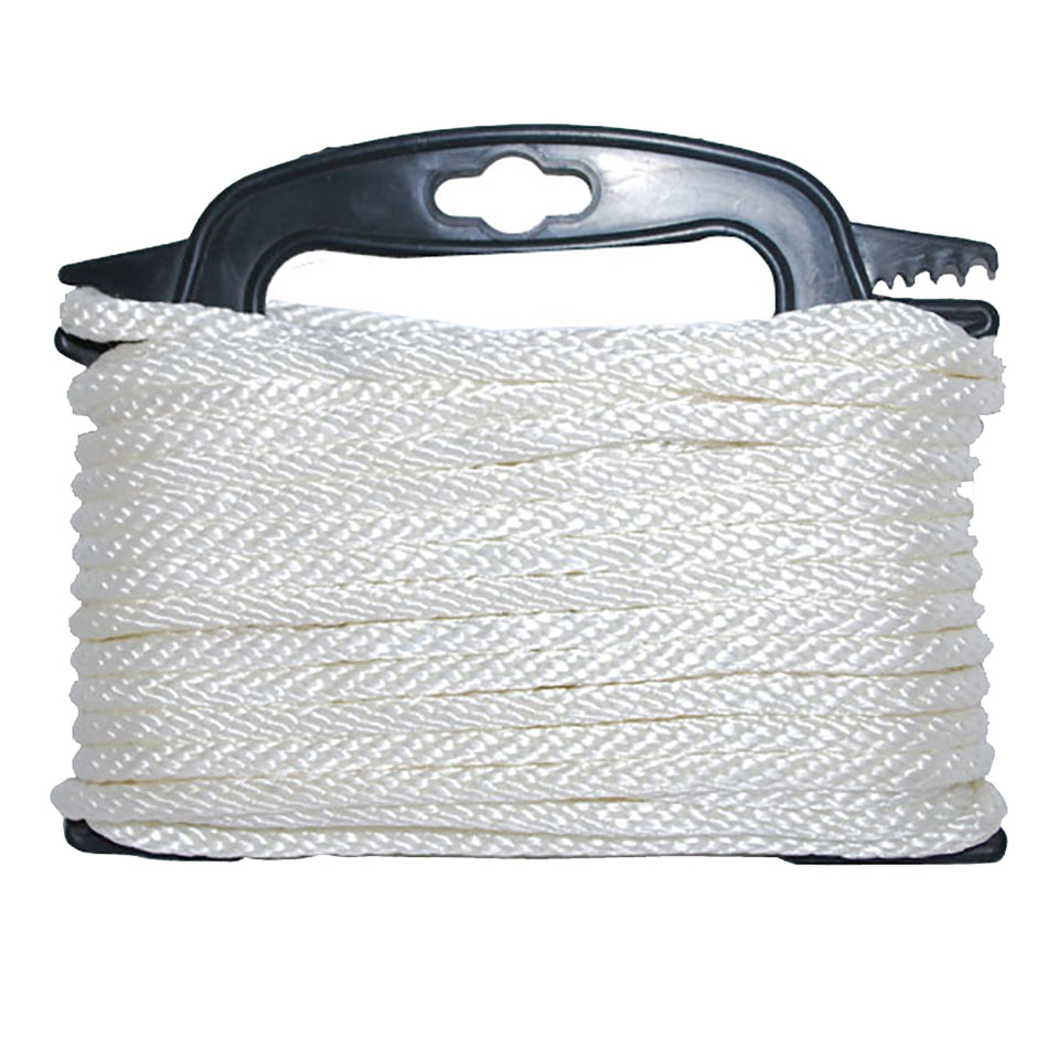 Corde en nylon tressé Attwood - 3/16" x 100' - Blanc [117553-7]