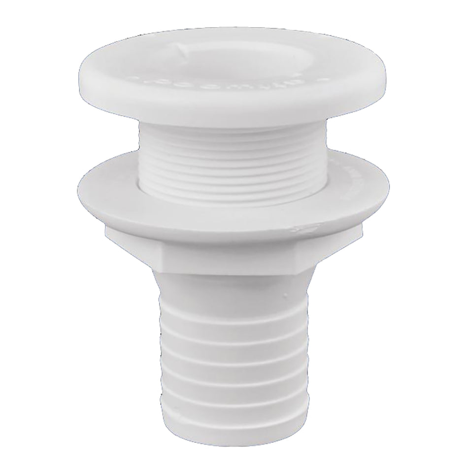 Raccord traversant en plastique Attwood - 1-1/2" - Blanc [3875-3]