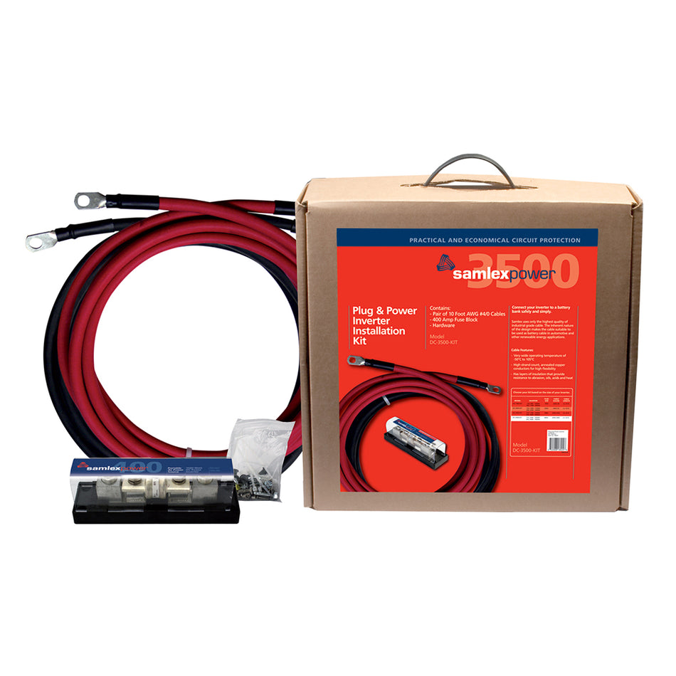 Kit d'installation d'onduleur Samlex 400A pour onduleur 3500W [DC-3500-KIT]