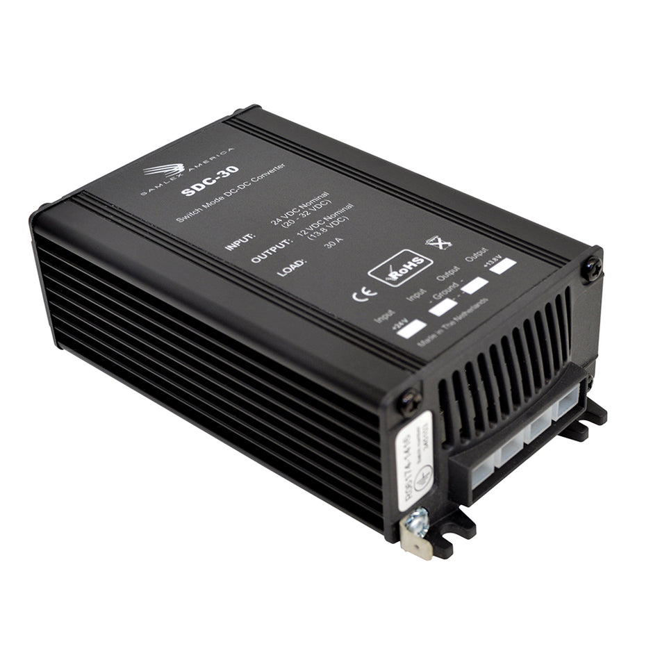 Convertisseur abaisseur non isolé Samlex 30A 24VDC-12VDC [SDC-30]