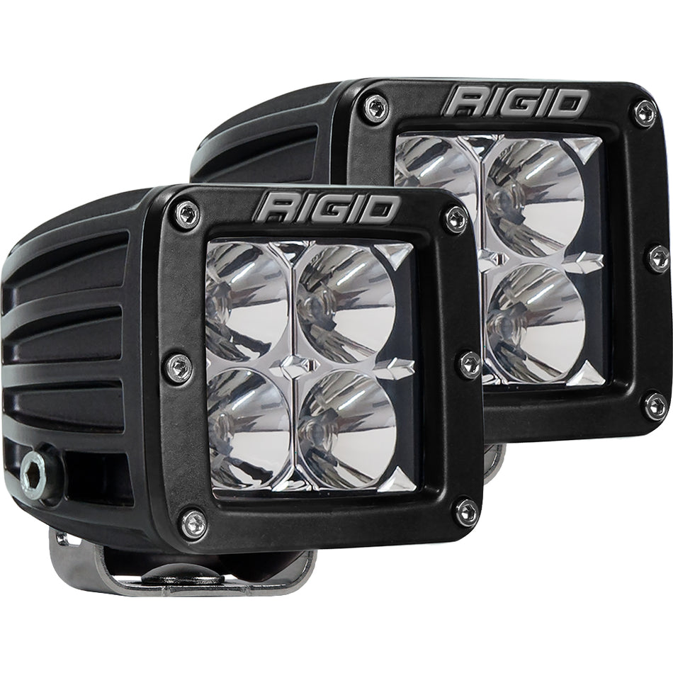 Projecteur hybride à LED RIGID Industries D-Series PRO - Paire - Noir [202113]