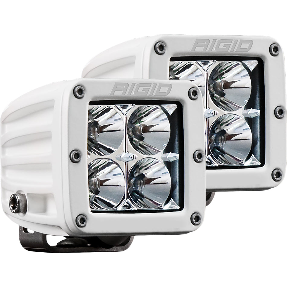 Projecteur hybride à LED RIGID Industries D-Series PRO - Paire - Blanc [602113]