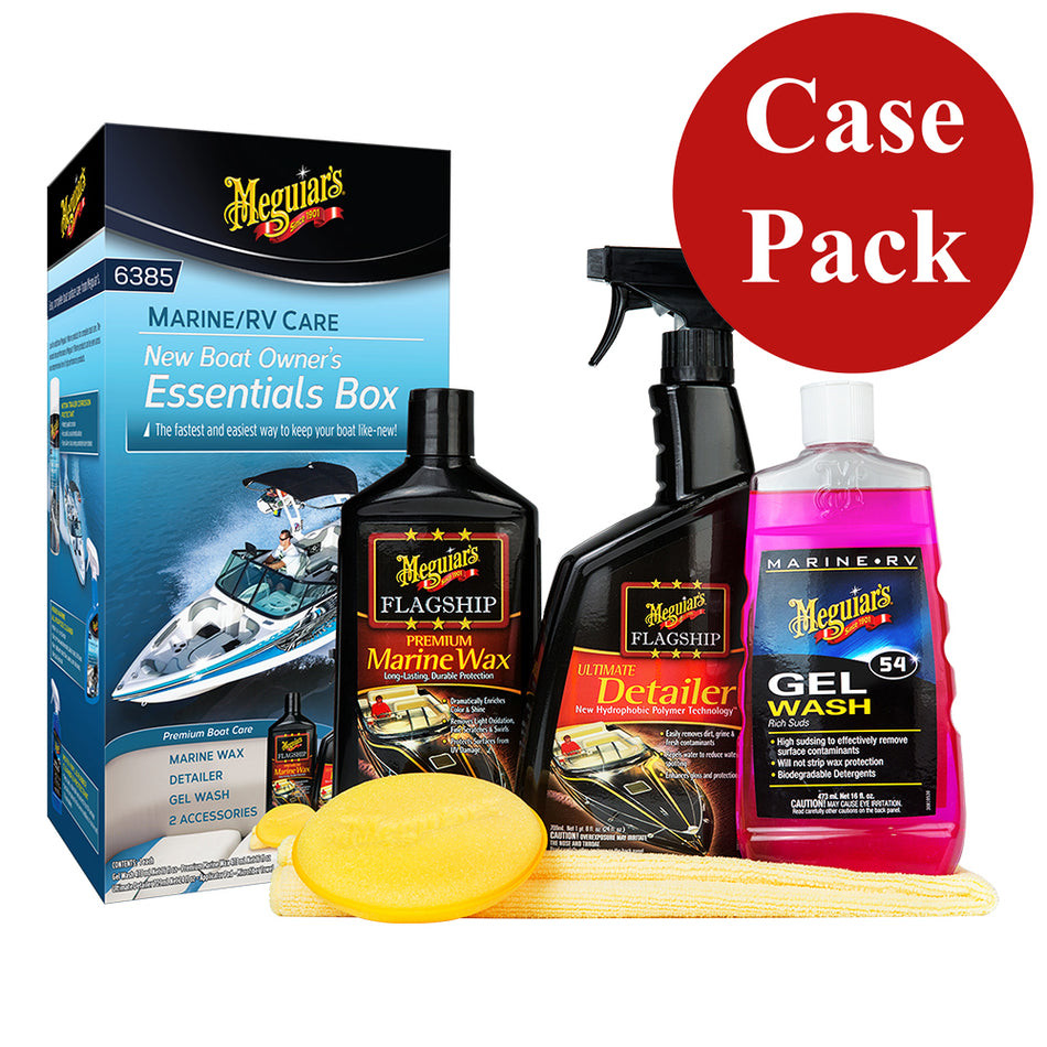 Kit d'accessoires essentiels pour nouveaux propriétaires de bateaux Meguiars - *Caisse de 6* [M6385CASE]