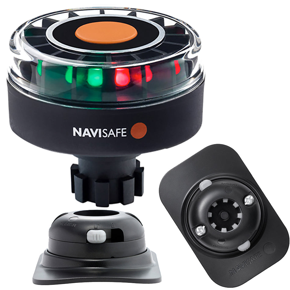 Support RIB Navisafe Navilight Tricolor 2NM avec base Navibolt - Noir [342KIT2]