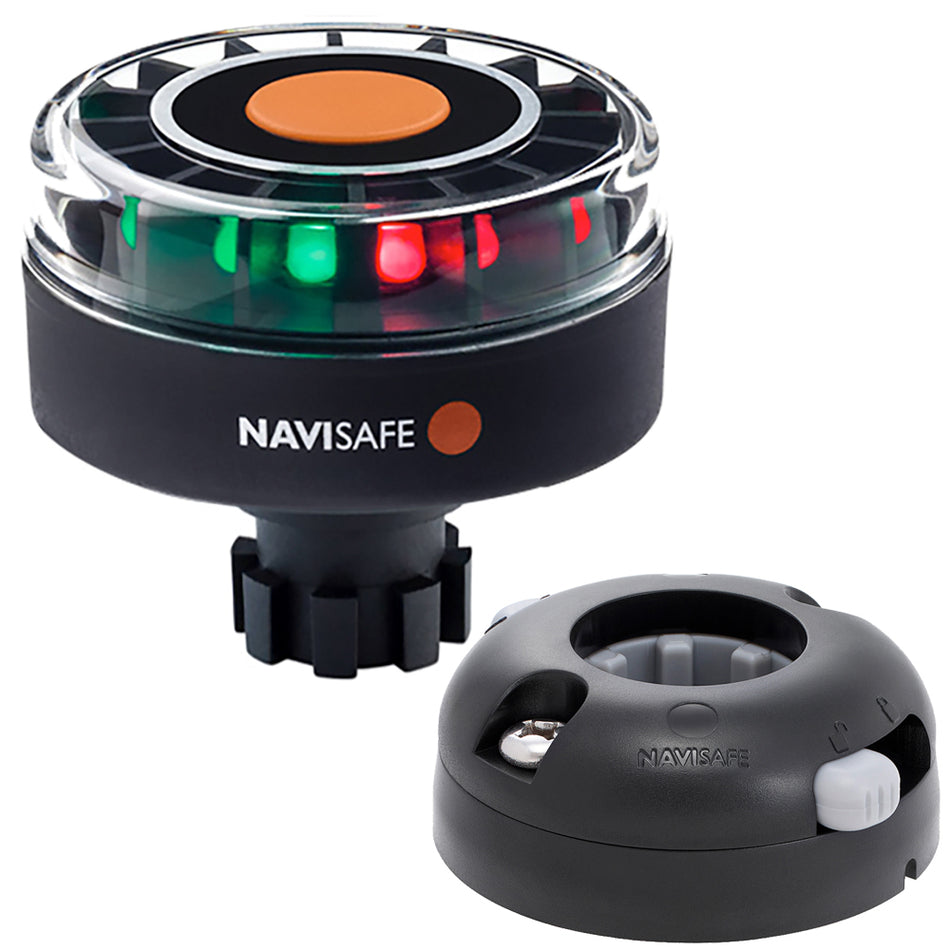 Support horizontal Navisafe Navilight Tricolor 2NM avec base Navibolt - Noir [342KIT7]