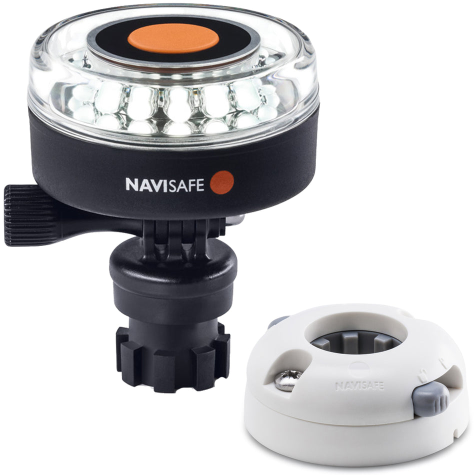 Support horizontal Navisafe Navilight 360 2NM blanc avec base Navimount - Blanc [040KIT5]