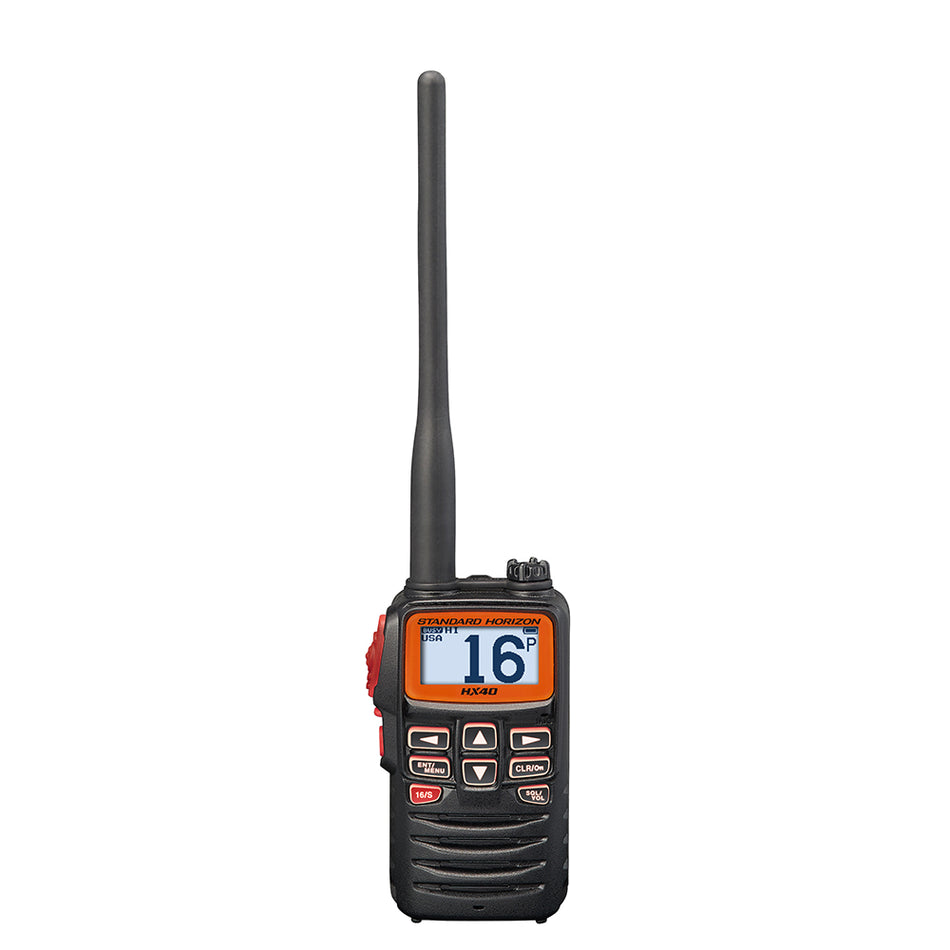 Émetteur-récepteur VHF marin ultra compact portable 6 W Standard Horizon HX40 avec bande FM [HX40]