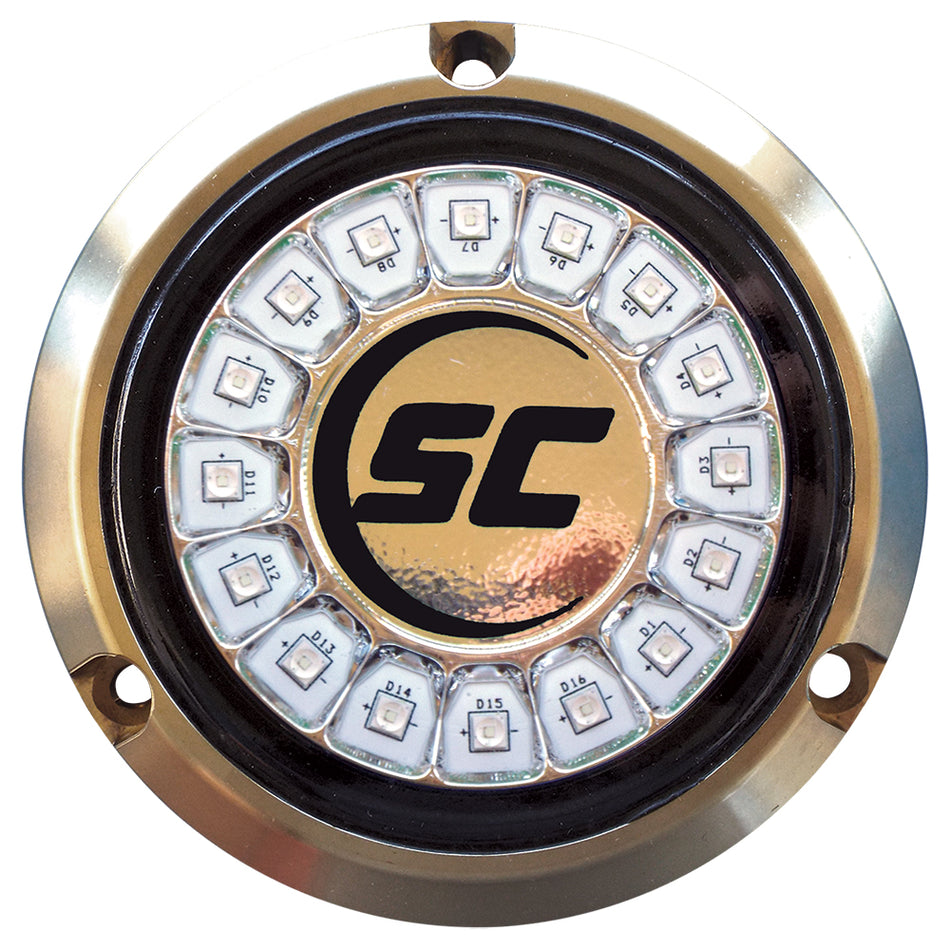 Projecteur sous-marin monochrome Shadow-Caster Great White - 16 LED - Bronze [SCR-16-GW-BZ-10]