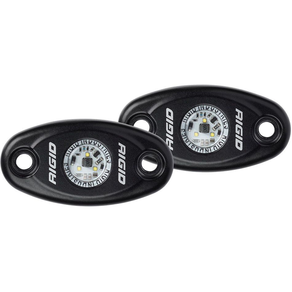 Lampe LED haute puissance noire RIGID Industries série A - Paire - Bleu [482113]