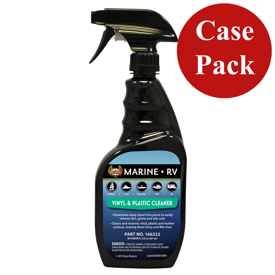 Nettoyant pour plastique et vinyle Presta Marine - 22 oz - *Caisse de 12* [166322CASE]