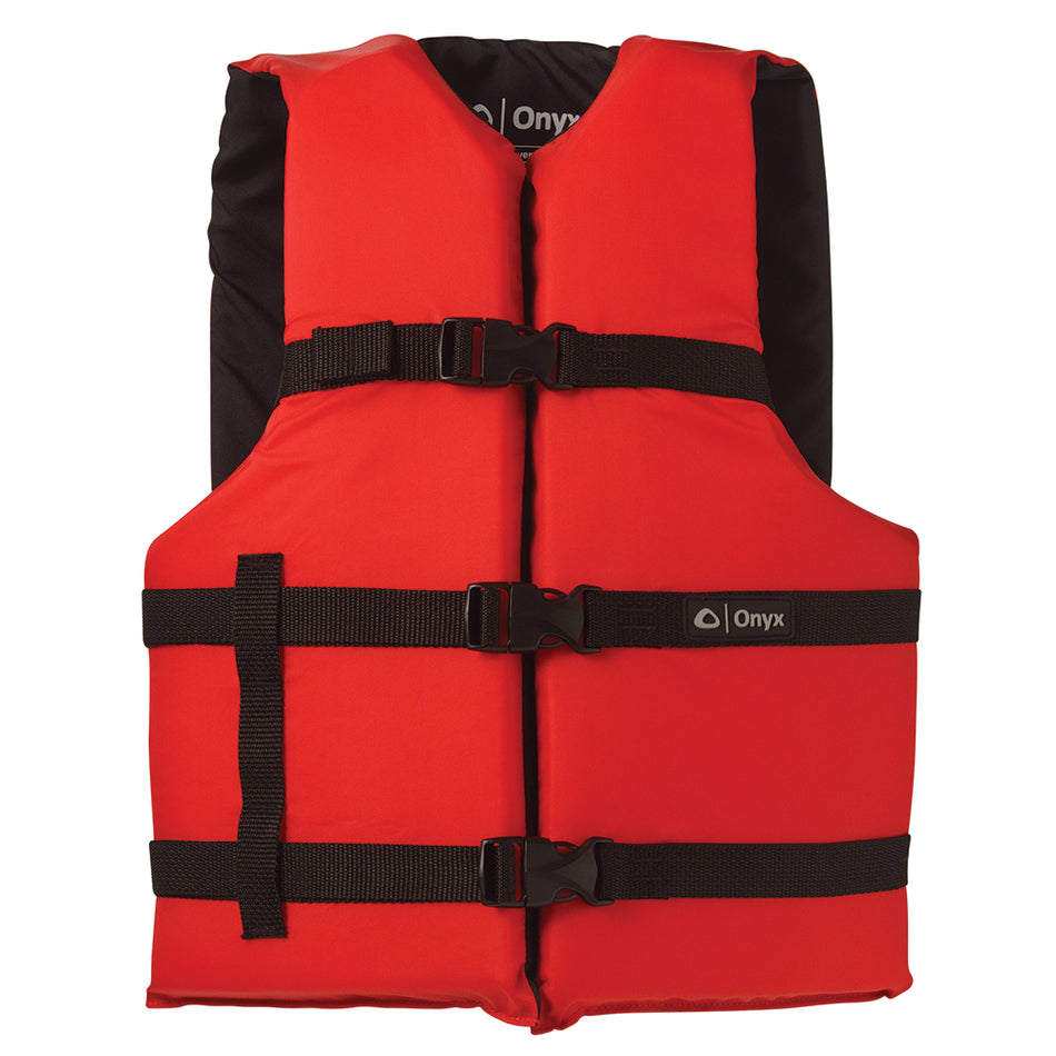 Gilet de sauvetage polyvalent en nylon Onyx - Adulte universel - Rouge [103000-100-004-12]