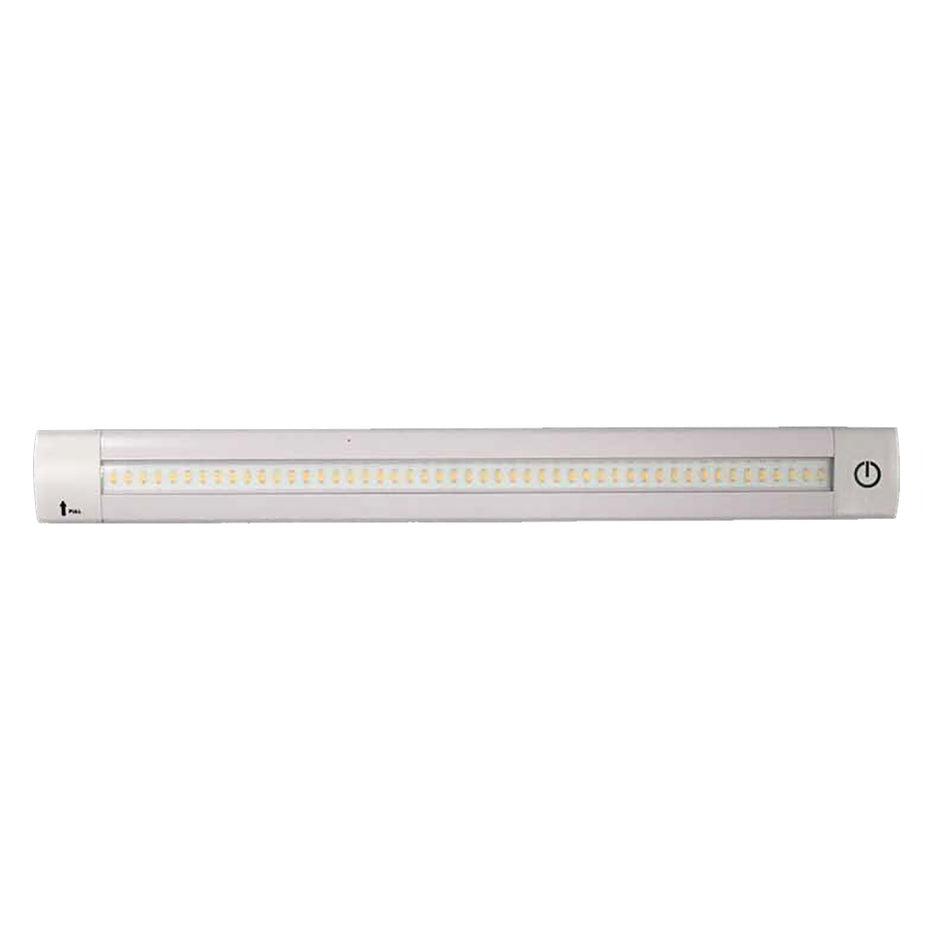 Lampe LED linéaire réglable Lunasea avec variateur intégré - Longueur 12 po, 12 V CC, blanc chaud avec interrupteur [LLB-32KW-01-00]