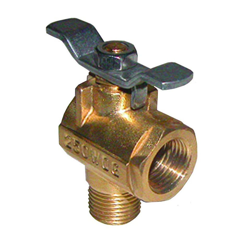 Robinet de carburant en bronze GROCO 1/2" NPT 90 [FV-590]