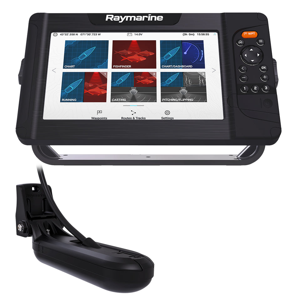 Combo Raymarine Element 9 HV avec transducteur HV-100 Nav+ cartes États-Unis Canada [E70534-05-NAG]