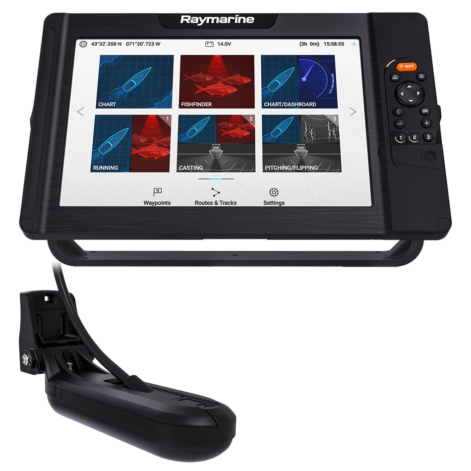 Combo Raymarine Element 12 HV avec transducteur HV-100 Nav+ cartes États-Unis Canada [E70536-05-NAG]