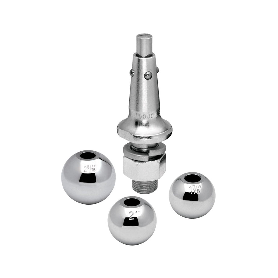 Boule d'attelage interchangeable Draw-Tite avec tige de 1 po - Boules de 1-7/8 po, 2 po et 2-5/16 po [63803]