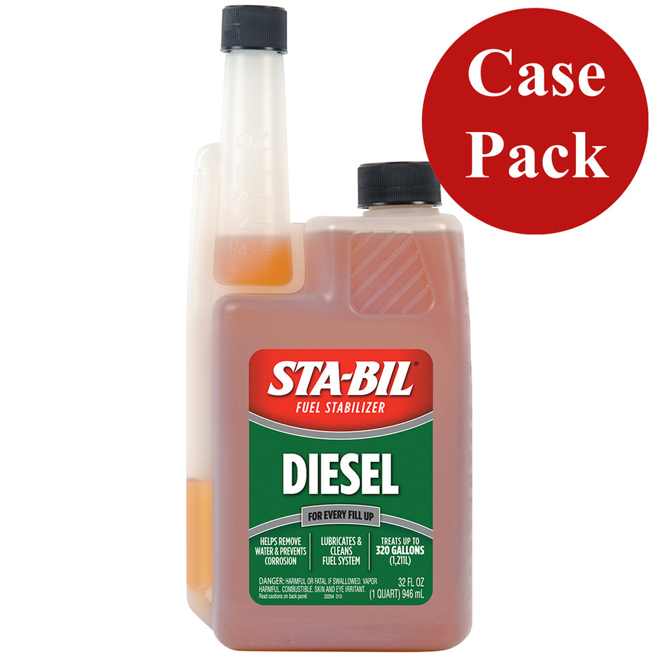 Stabilisateur de carburant pour diesel STA-BIL - Améliorant les performances - 32 oz *Caisse de 4* [22254CASE]