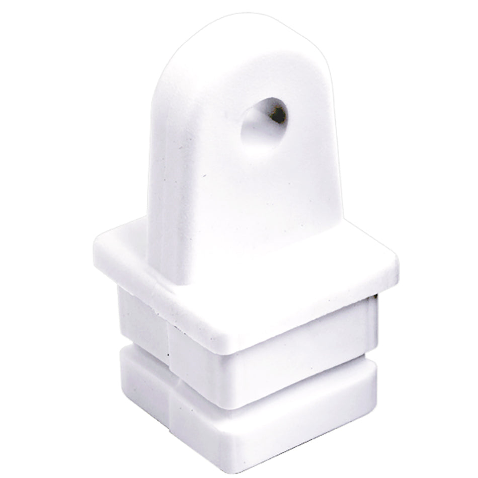 Insert supérieur en tube carré en nylon Sea-Dog - Blanc - 1" [273581-1]