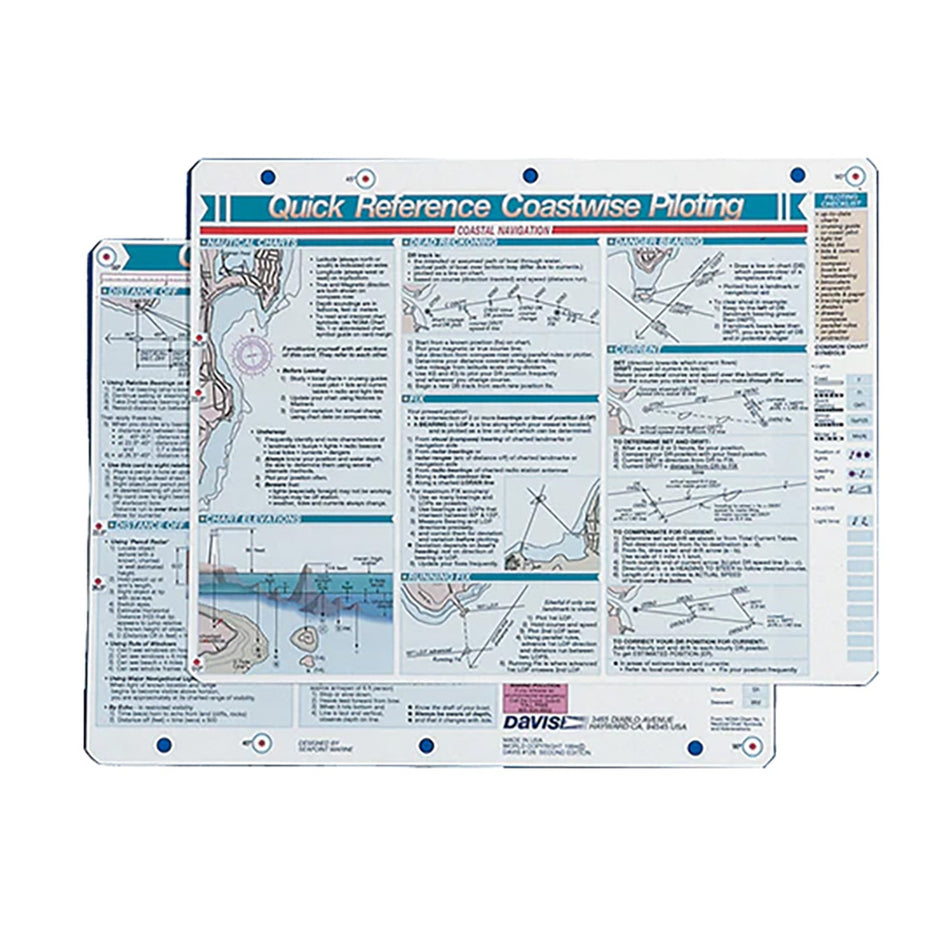 Fiche de référence rapide Davis Coastwise Pilotage [126]