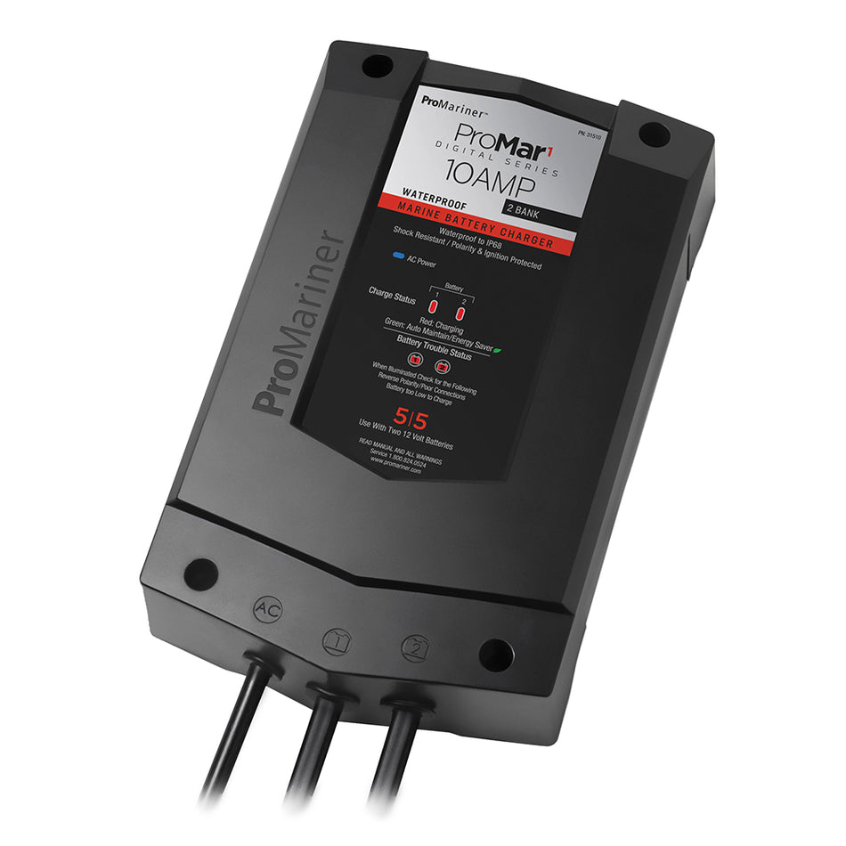 Chargeur numérique ProMariner ProMar1 DS - 10 A - 2 banques [31510]