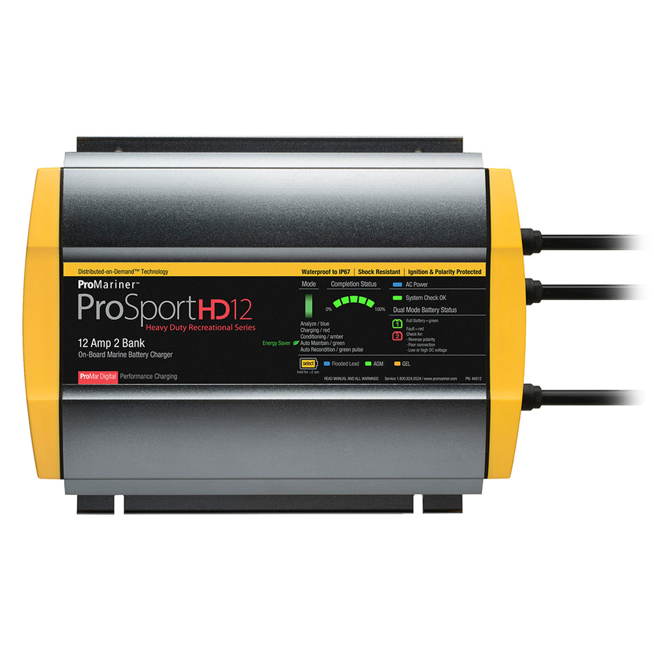 Chargeur de batterie ProMariner ProSportHD 12 Gen 4 - 12 A - 2 batteries [44012]