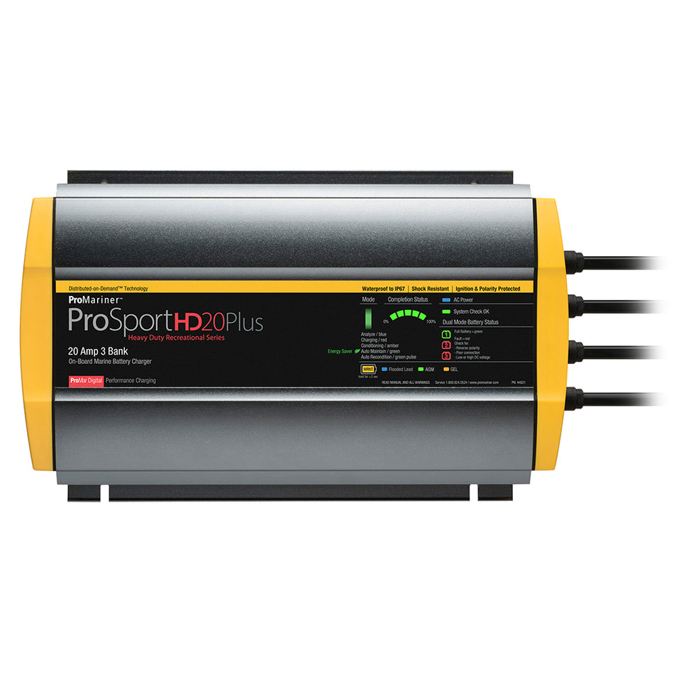 ProMariner ProSportHD 20 Plus Gen 4 - 20 Amp - 3 Bank Battery Charger [44021]