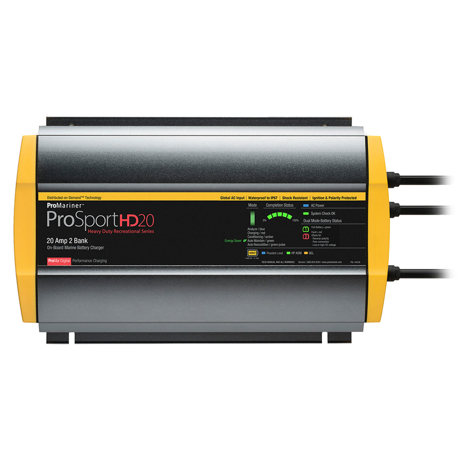 Chargeur de batterie ProMariner ProSportHD 20 Global Gen 4 - 20 A - 2 batteries [44028]