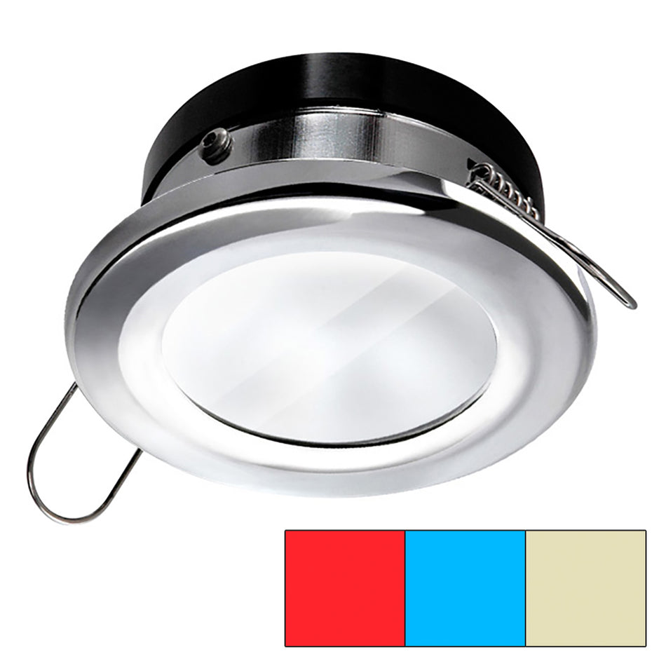 Lampe à ressort i2Systems Apeiron A1120 - Ronde - Rouge, blanc chaud bleu - Chrome poli [A1120Z-11HCE]