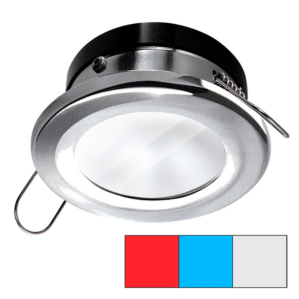 Lampe à ressort i2Systems Apeiron A1120 - Ronde - Rouge, bleu blanc froid - Nickel brossé [A1120Z-41HAE]