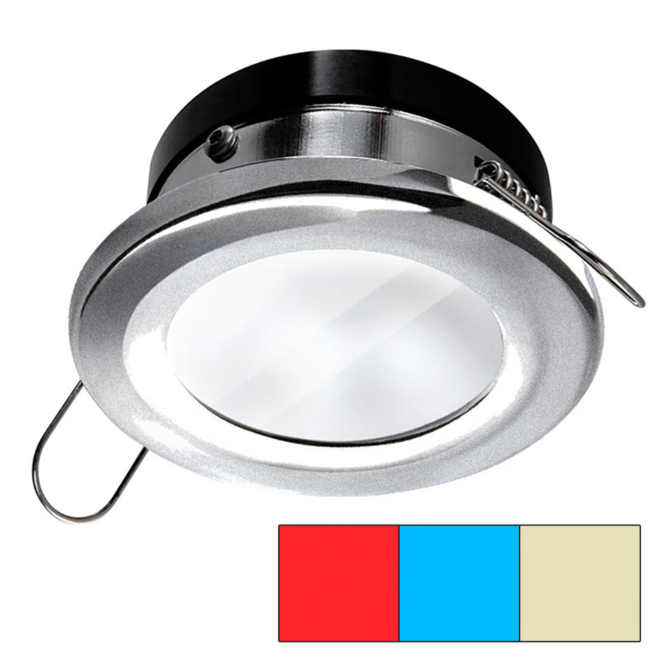 Lampe à ressort i2Systems Apeiron A1120 - Ronde - Rouge, blanc chaud, bleu - Nickel brossé [A1120Z-41HCE]