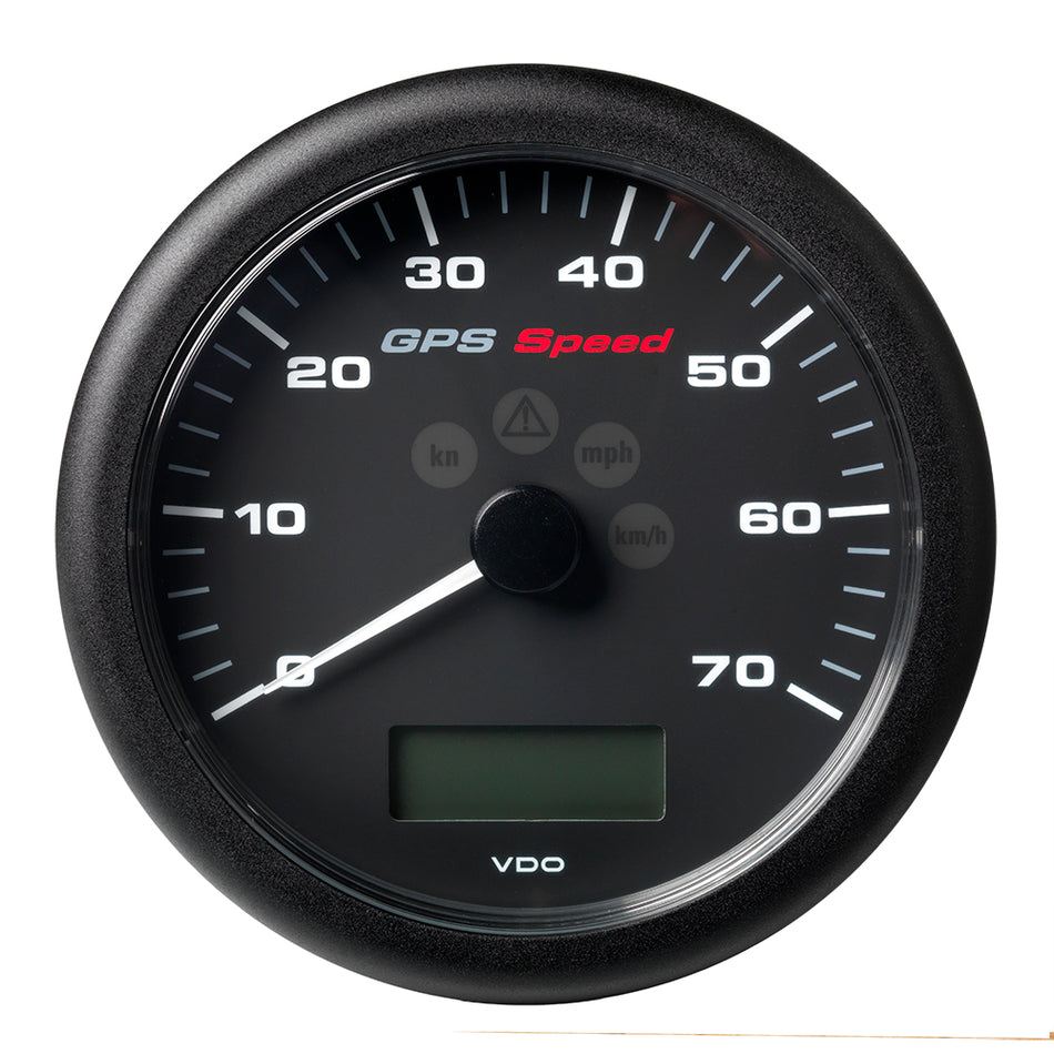 Compteur de vitesse GPS Veratron 4-1/4" (110MM) ViewLine 0-70 NŒUDS/KMH/MPH - 8 à 16 V, cadran noir [A2C59501781]