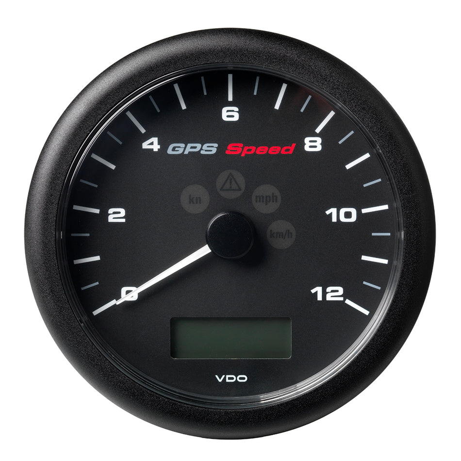 Compteur de vitesse GPS Veratron 4-1/4" (110MM) ViewLine 0-12 NŒUDS/KMH/MPH - 8 à 16 V, cadran noir [A2C59501987]