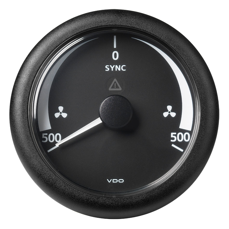 Synchroniseur Veratron ViewLine 3-3/8" (85MM) -500/+500 RPM - 8 à 32 V - Cadran noir [A2C59512402]