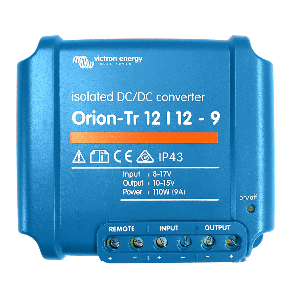 Convertisseur CC-CC Victron Orion-TR - 12 VCC à 12 VCC - 9 A isolé [ORI121210110R]