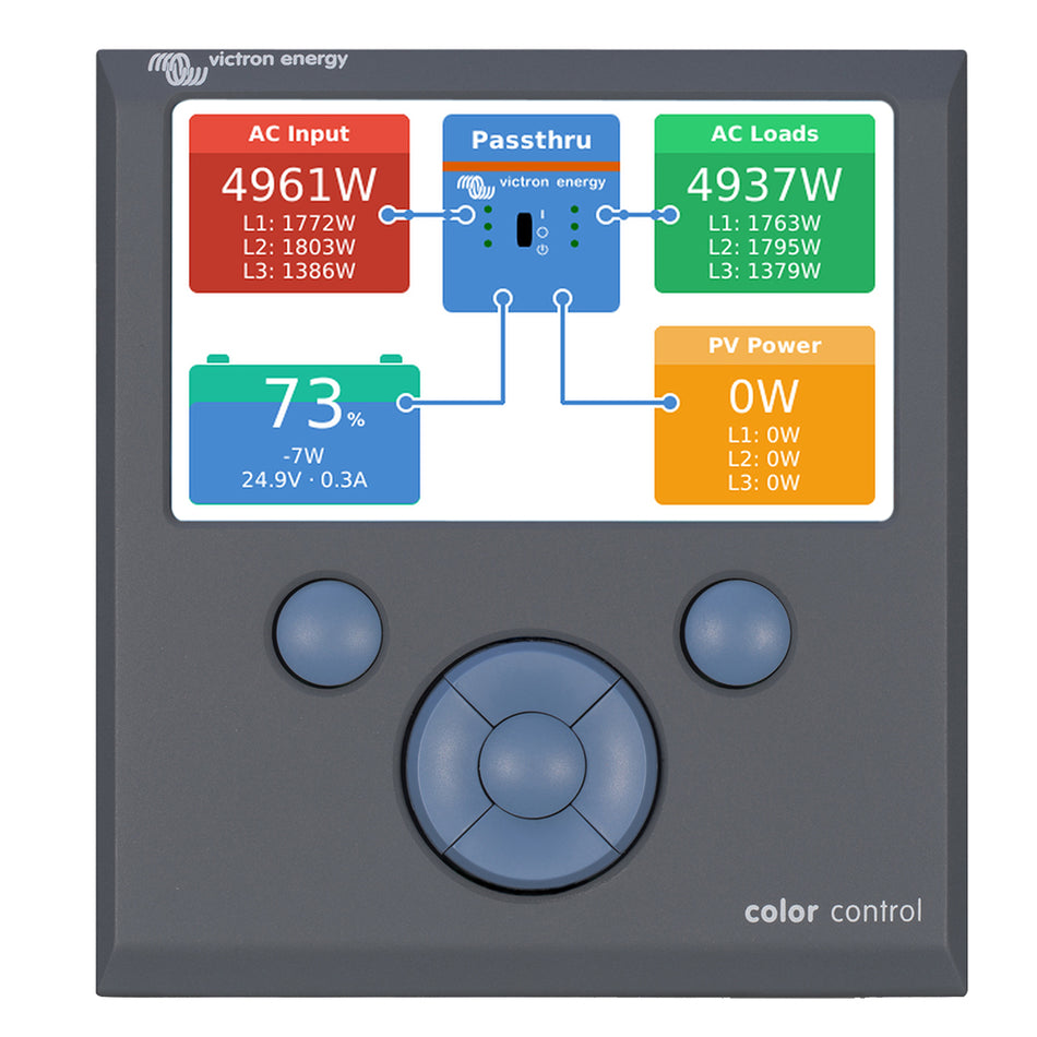 Moniteur Victron Color Control GX - Commande par bouton [BPP010300100R]