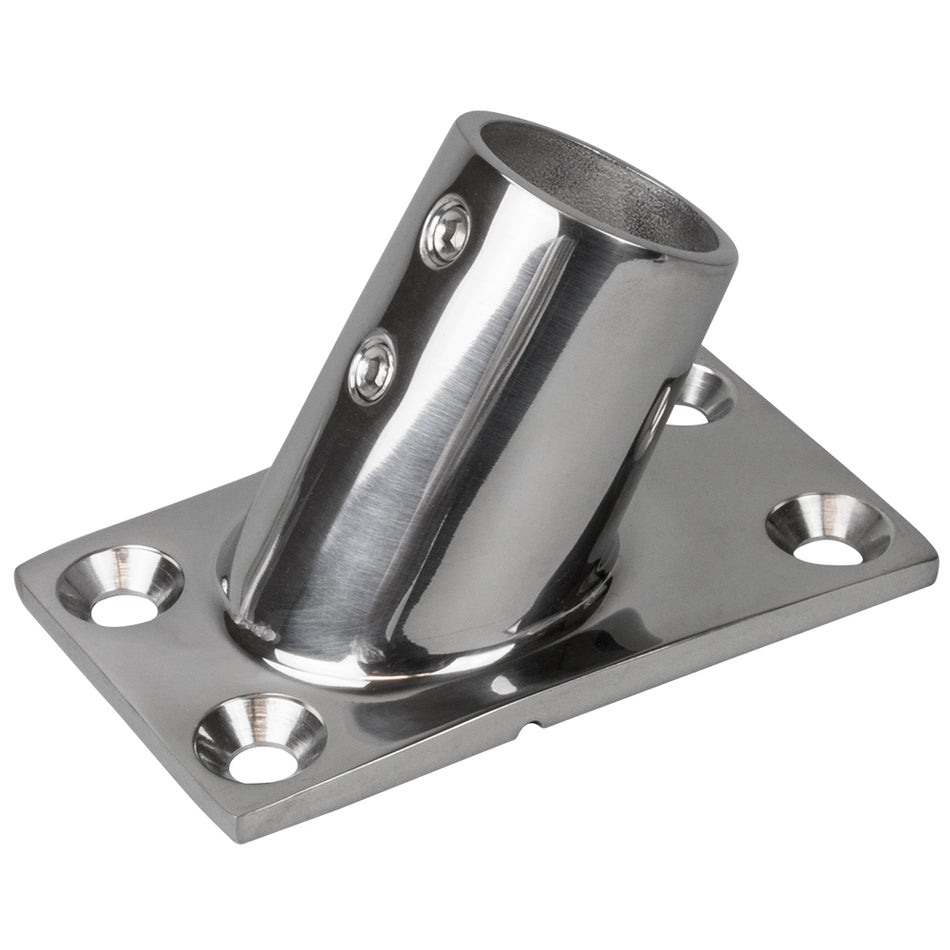 Base de rail Sea-Dog Base rectangulaire 60 en acier inoxydable 316 - 1-7/8" x 3-1/4" - 1" OD [281601-1]