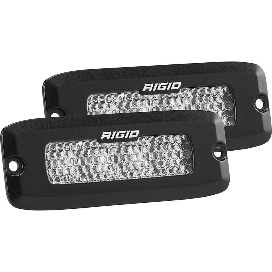 RIGID Industries SR-Q Series PRO Spot Diffused LED - Montage encastré - Paire - Noir [925513BLK]