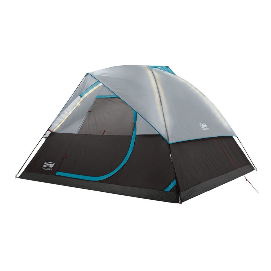 Tente dôme de camping rechargeable Coleman OneSource pour 4 personnes avec système d'éclairage LED Airflow [2000035457]