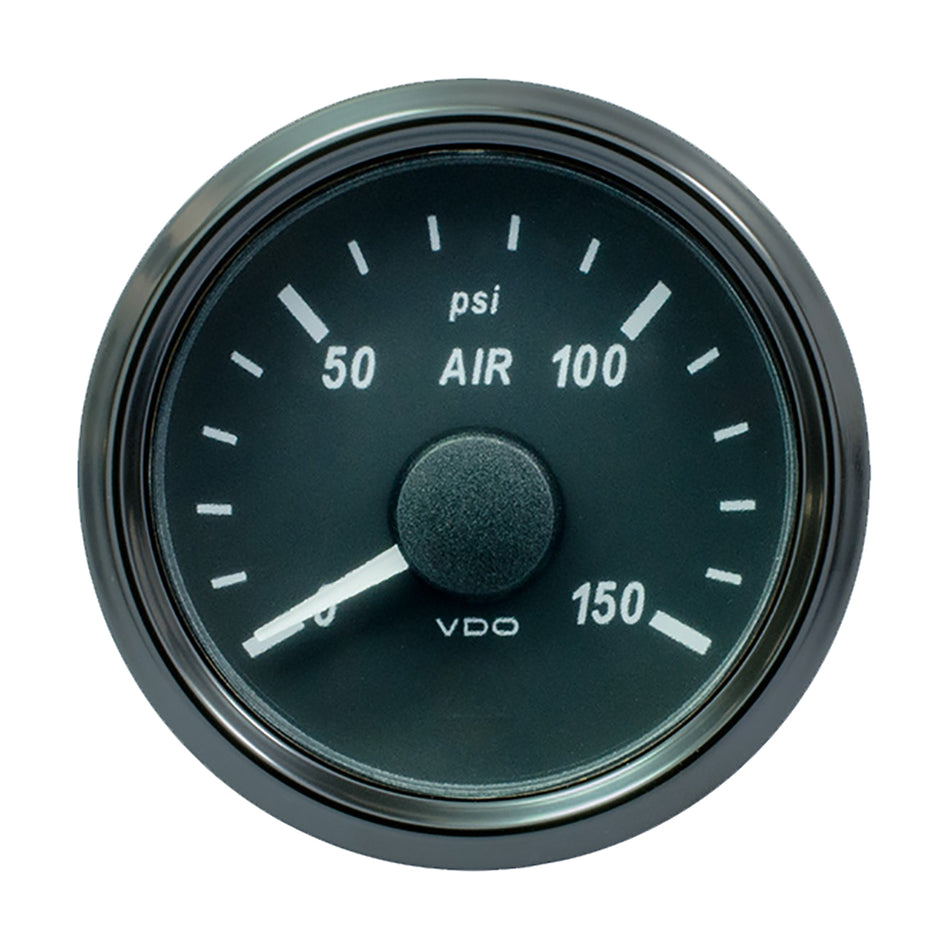 Manomètre de pression d'air VDO SingleViu 52 mm (2-1/16") - 150 PSI - 0-180 Ohm [A2C3833440030]