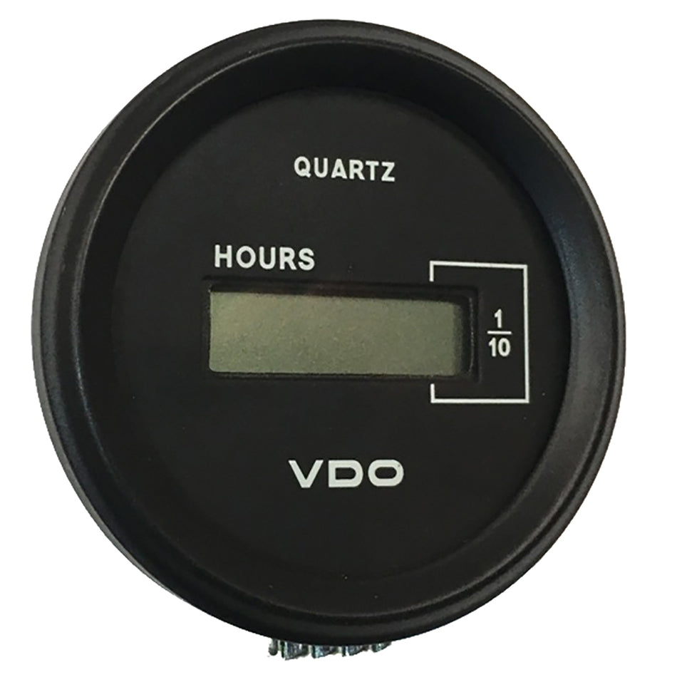 Compteur horaire LCD VDO Cockpit Marine 52 mm (2-1/16") - Cadran noir/lunette chromée [331-546]