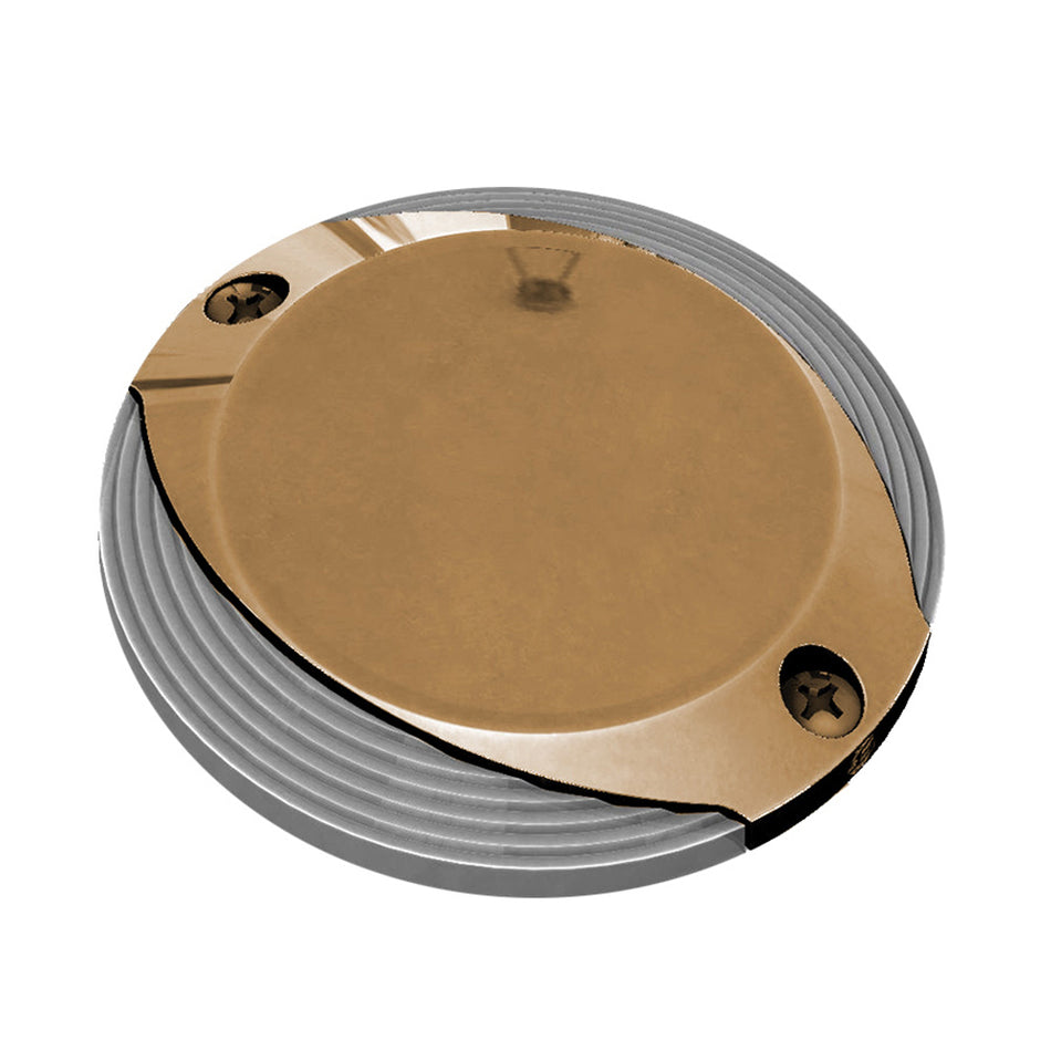 Lumitec Scallop Surface Mount Pathway Light - Spectrum RGBW/Warm White - Bronze Finish [101673]