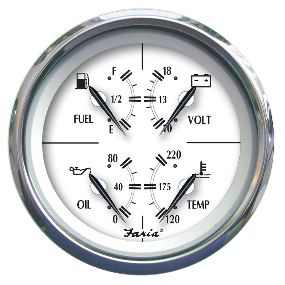 Jauge multifonction Faria Newport SS 4" [45012]